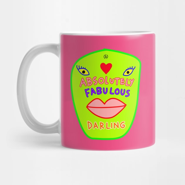 Absolutely fabulous darling green face by (b)ananartista sbuff